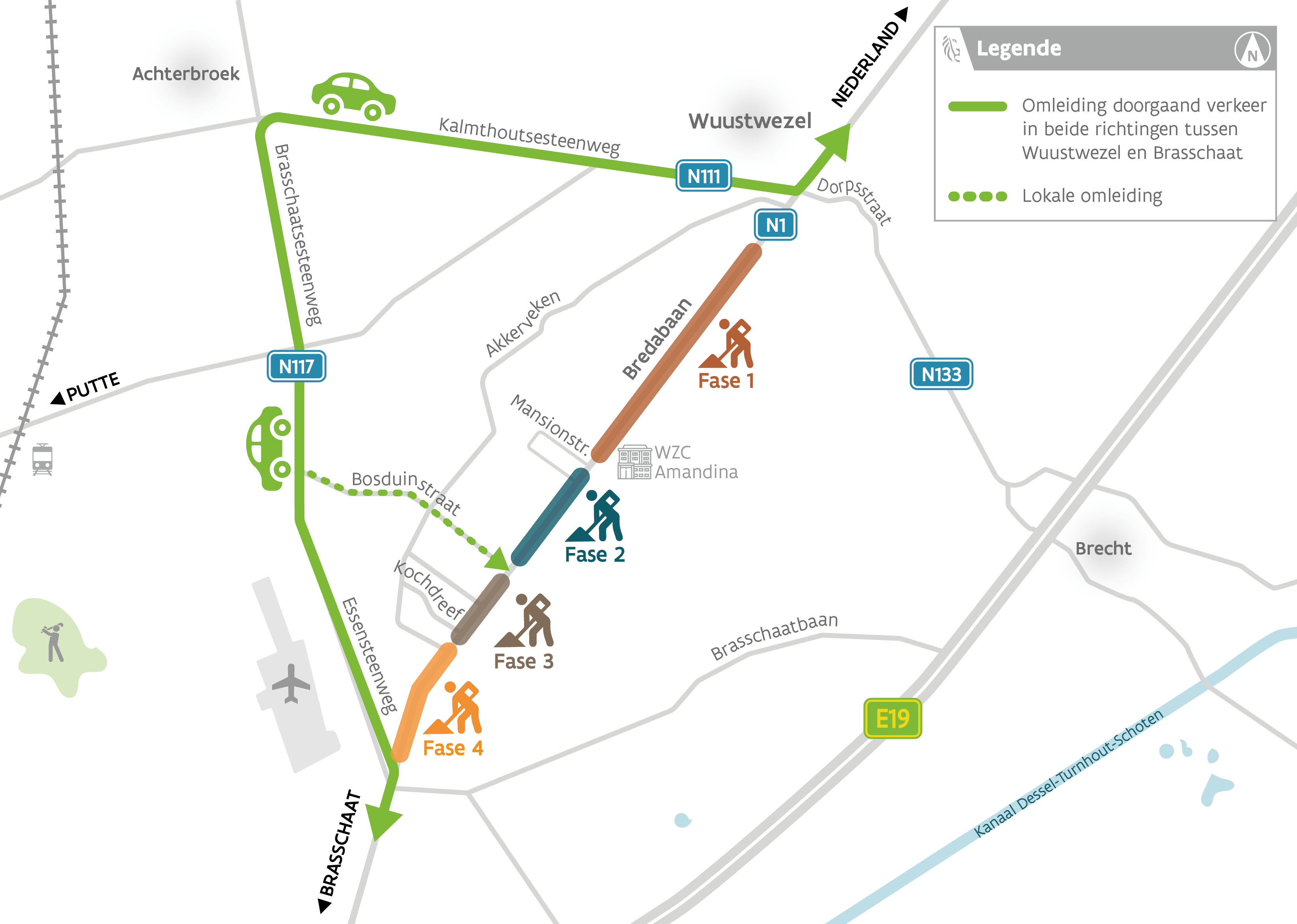 Vernieuwing Wegdek Bredabaan Tussen Brasschaat En Wuustwezel | Wegen En ...